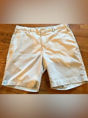 Peter Miller Flat Front Shorts, Khaki, Size 35, EUC